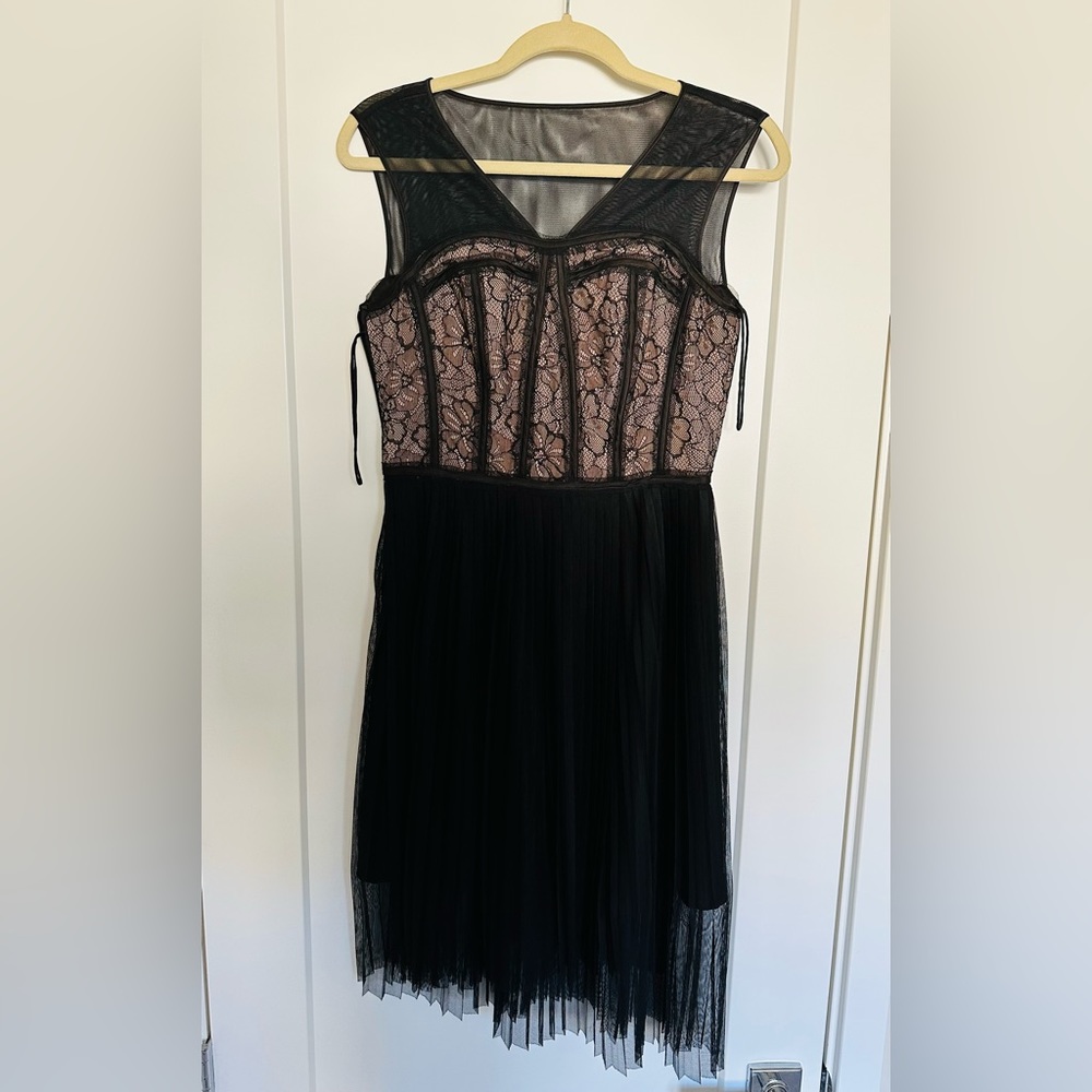 black midi dress size S